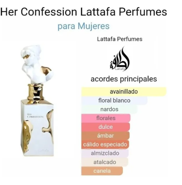 Lattafa Her Confession Eau De Parfum x100ml - Imagen 2