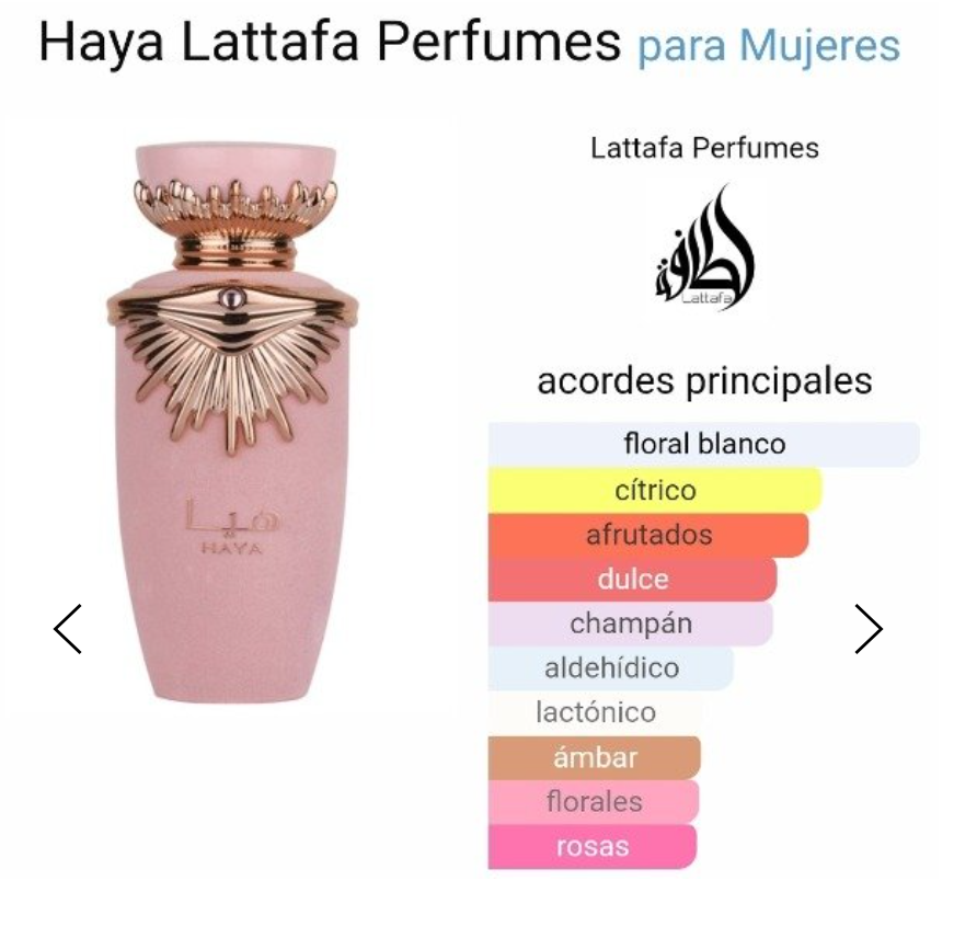 Lattafa Haya Edp X100 Ml For Femme - Imagen 3