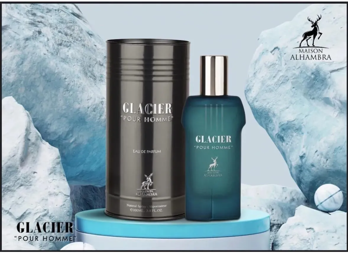 Maison Alhambra Glacier Pour Homme x100 Ml - Imagen 3