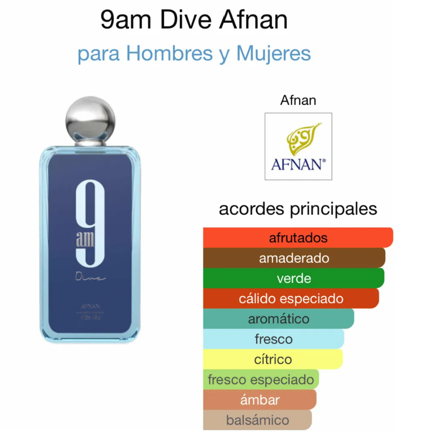 Afnan 9am Dive Edp X100 Ml Unisex - Imagen 2